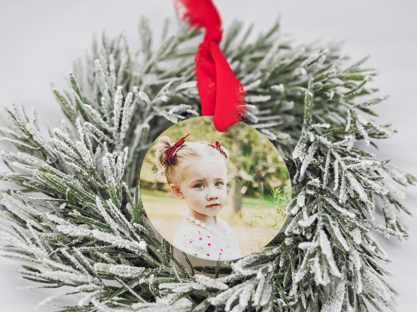 Photo Ornament, Personalized Ornament, Family Photo, Christmas Decor, Gift Tag, UV Printed, Grandparents Gift