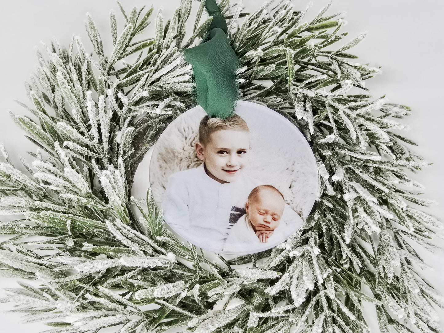 Photo Ornament, Personalized Ornament, Family Photo, Christmas Decor, Gift Tag, UV Printed, Grandparents Gift