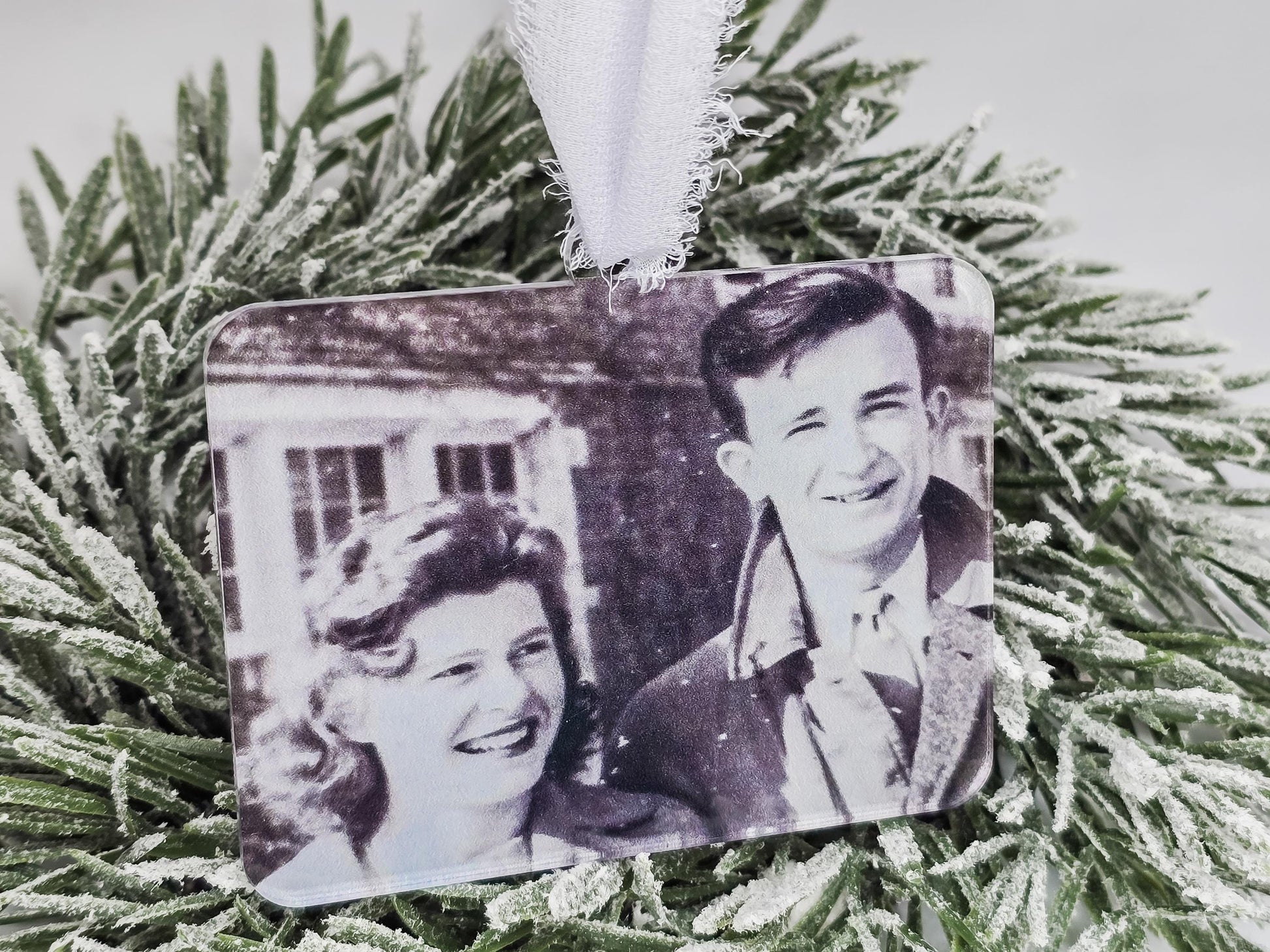 Photo Ornament, Personalized Ornament, Family Photo, Christmas Decor, Gift Tag, UV Printed, Grandparents Gift