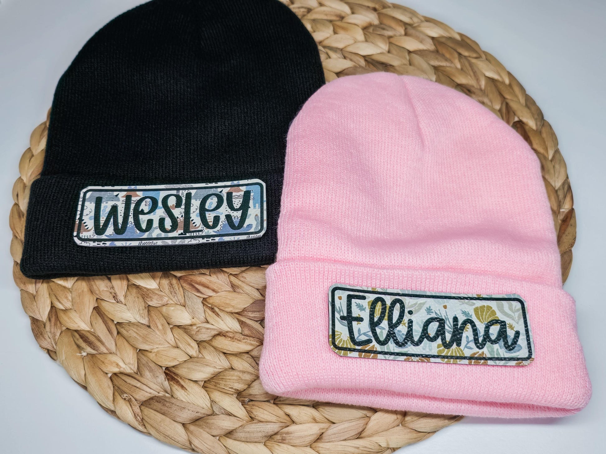 Personalized Beanie, Winter Hat, Customized Beanie, Hat with Patch, Christmas Gift, Stocking Stuffer for Kids