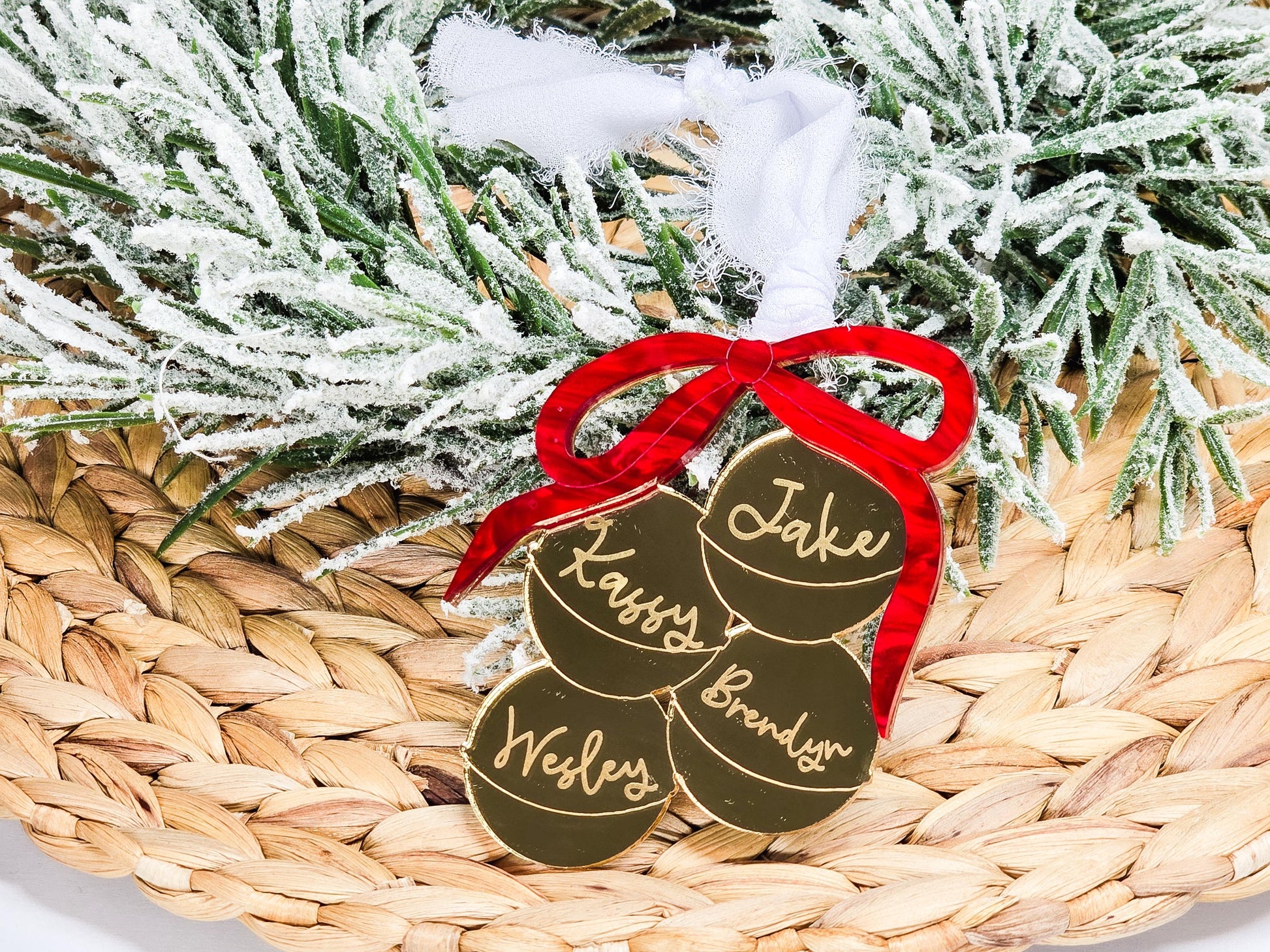 Personalized Jingle Bell Ornament, Custom Name Christmas Ornament, Holiday Tree Decoration, Stocking Tag, Gift Idea