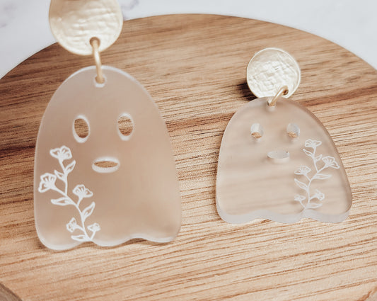 Ghost Floral Earrings