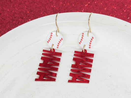 Baseball Mama Earrings