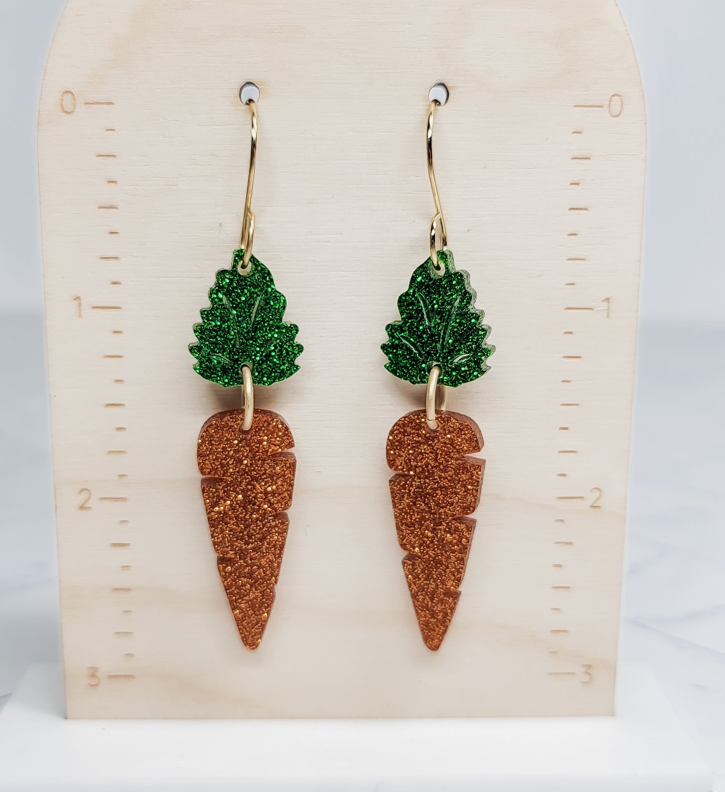 Carrot Dangle Earrings
