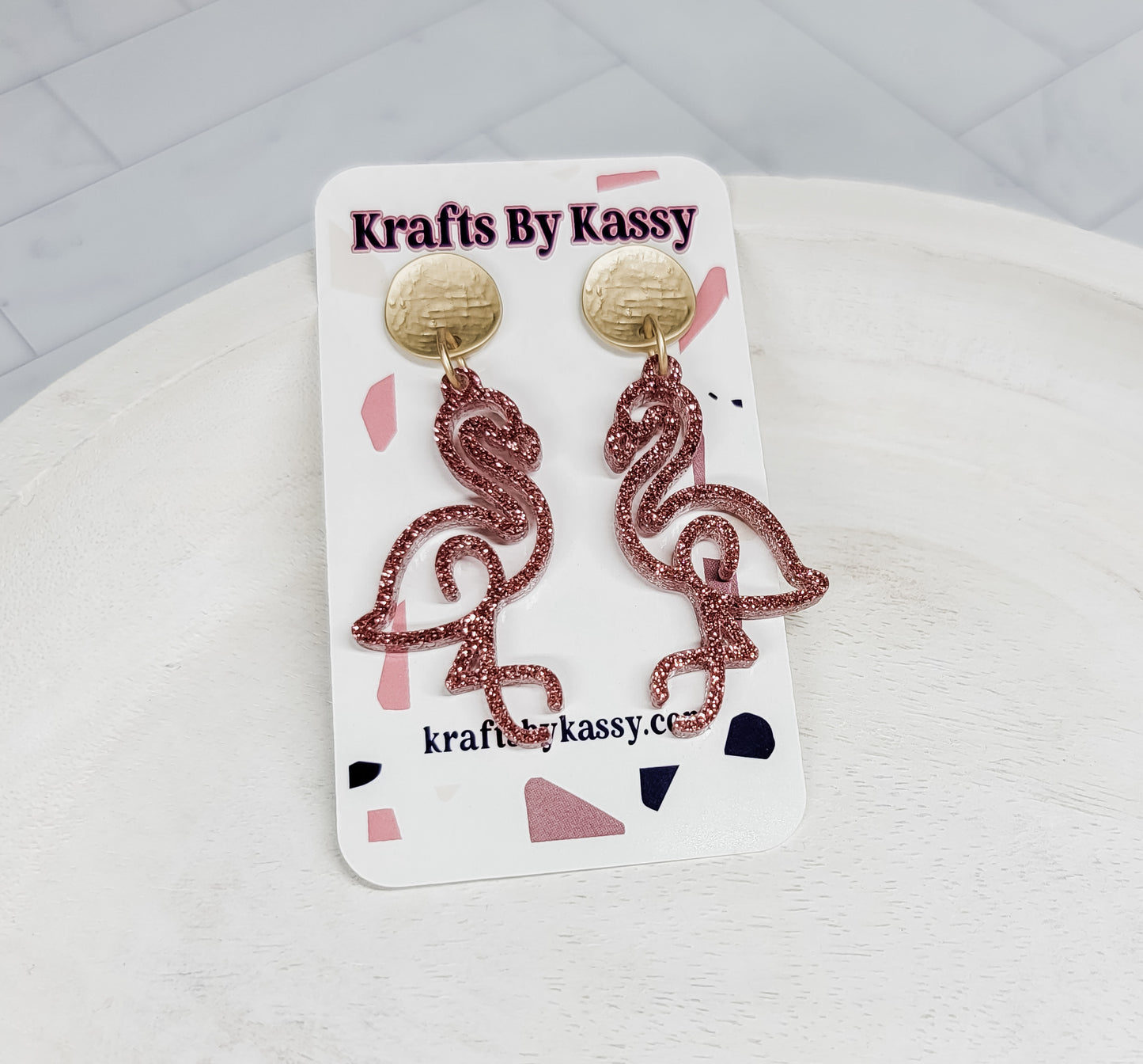 Dot Confetti Bunny Earrings