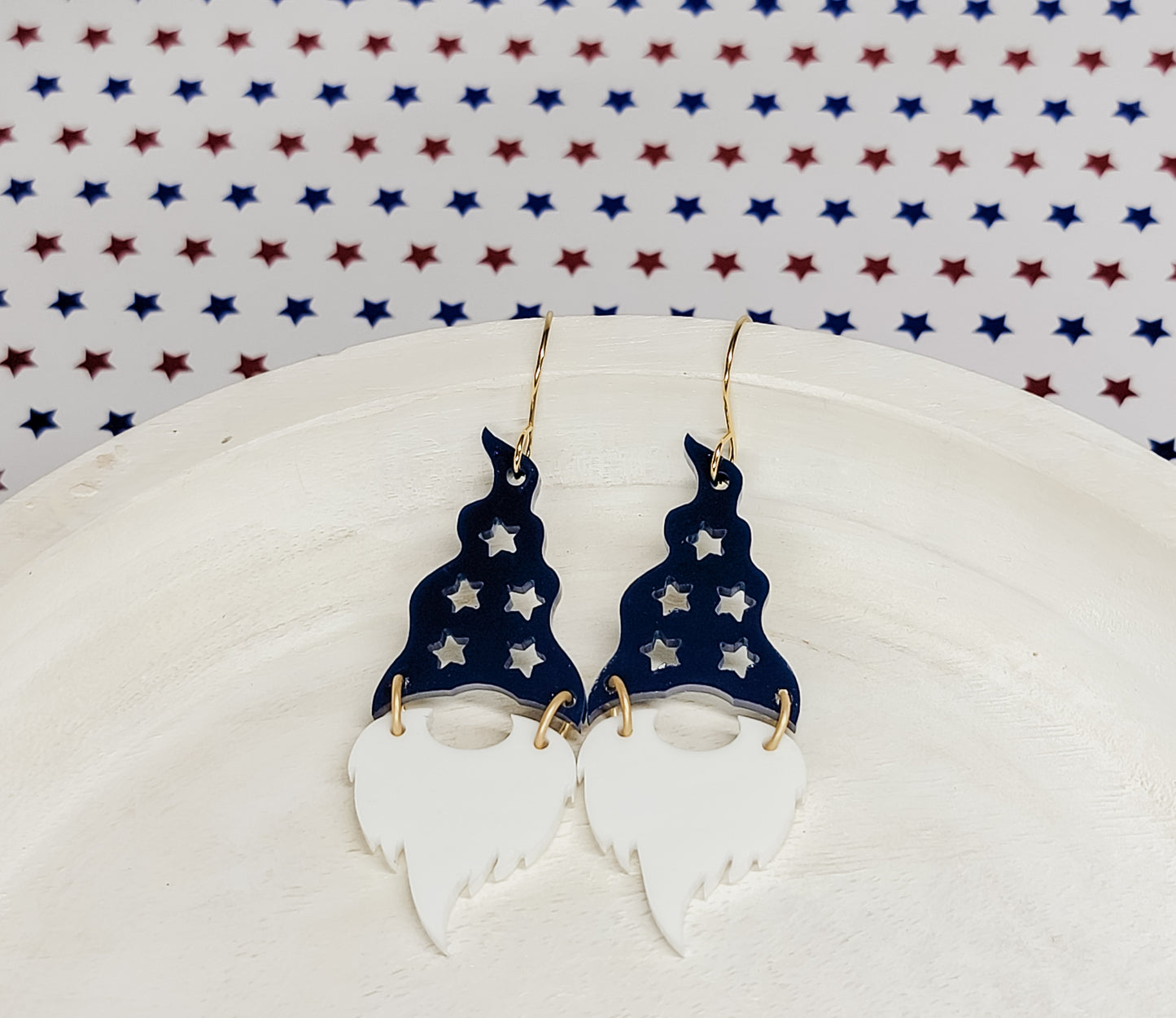 Star Hat Gnome Earrings