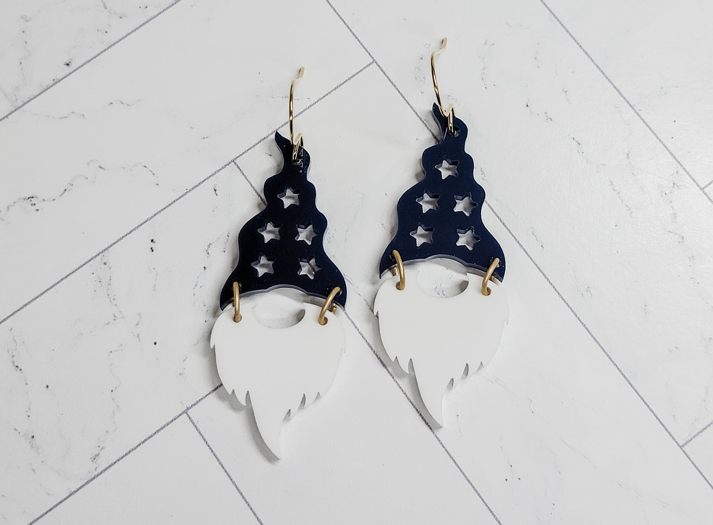 Star Hat Gnome Earrings