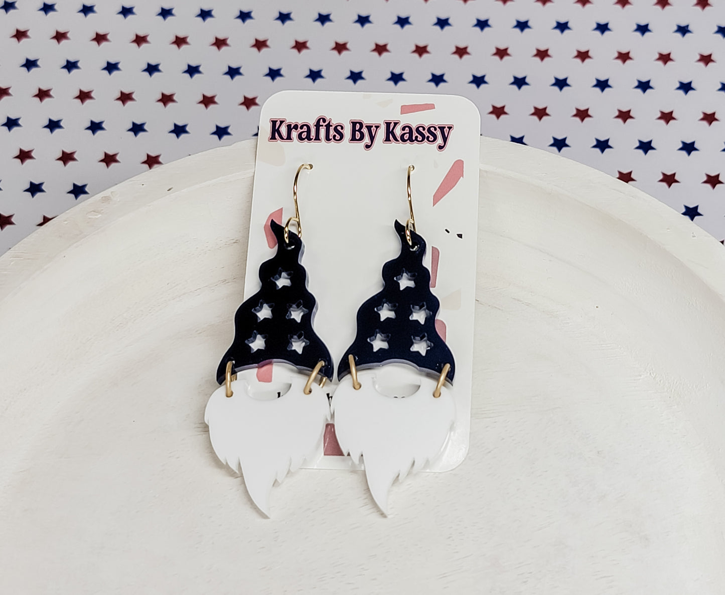 Star Hat Gnome Earrings