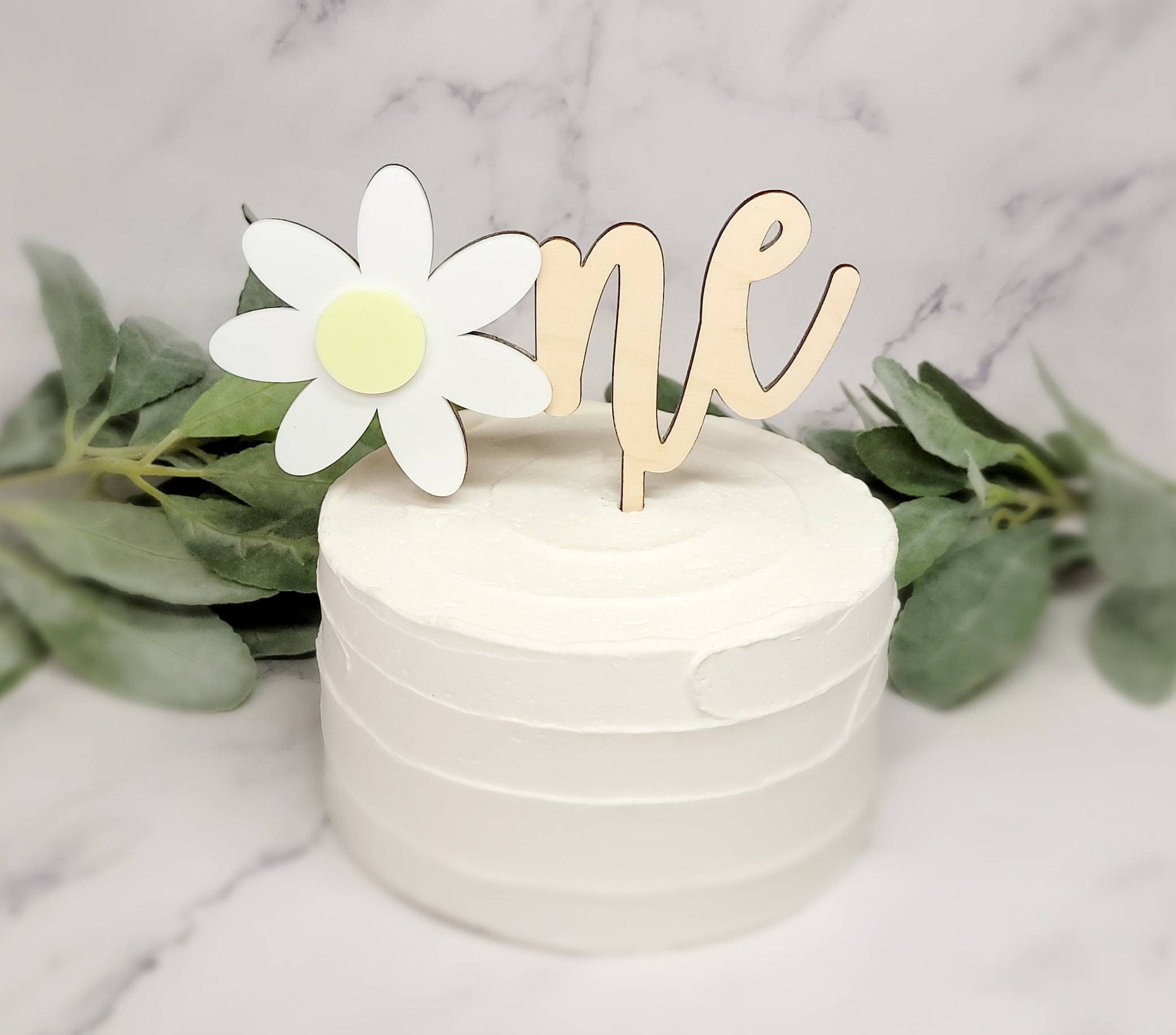 Daisy Cake Topper, One Cake Topper, First Birthday, First Birthday Photo Shoot Prop, Cake Topper Birthday, Spring Cake Smash Topper, Daisy
