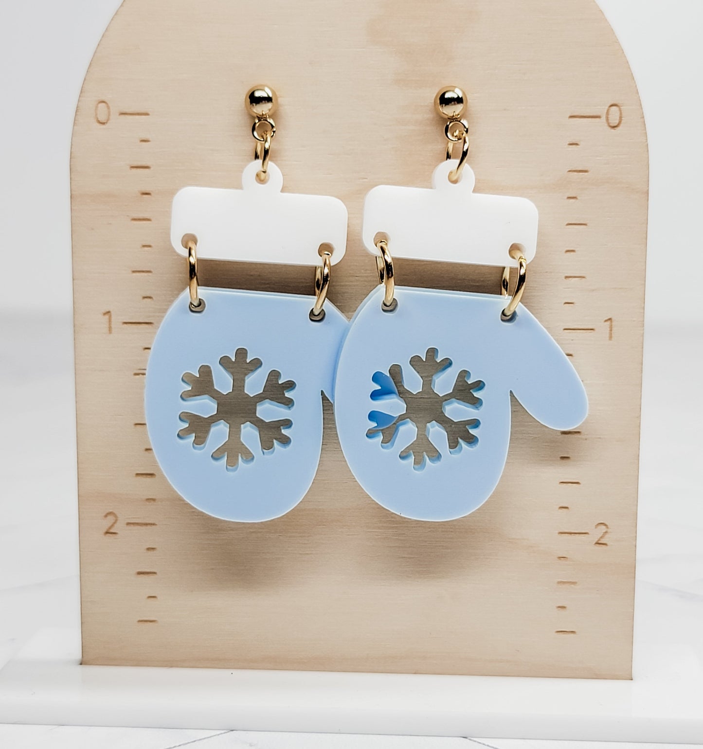 Mitten Earrings, Winter Jewelry, Christmas Earrings, Holiday Winter Accessories, Statement Acrylic Earrings, Fun Winter Accessories