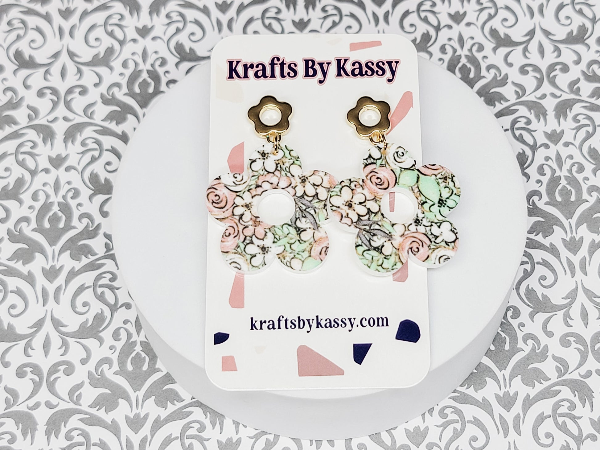 Boho Floral Studs, Floral Earrings, Flower Jewelry, Spring Accessories, Earrings for Spring